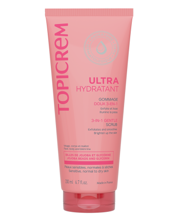 Topicrem 3-1-ame švelnus šveitiklis veidui ir kūnui, 200ml